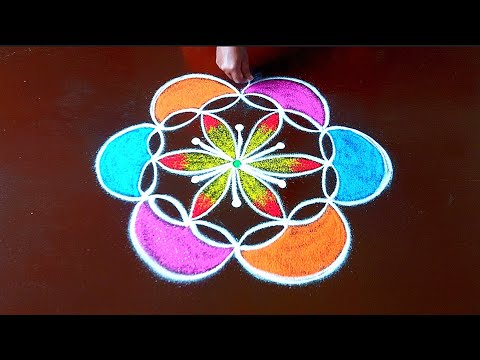 5*3 dots kaarthigai madam Rangoli designs 🪷 rangoli designs 🪷 thipkiyanchi rangoli🪷 small muggulu