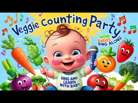 Veggie Counting Party| Sing and Learn with Baby| Wow Babies Sing Along|#kidssong