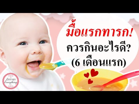 อาหารทารก : ทารก 6 เดือนแรก ควรทานอะไร ?  | อาหารเด็กอ่อน | เด็กทารก Everything