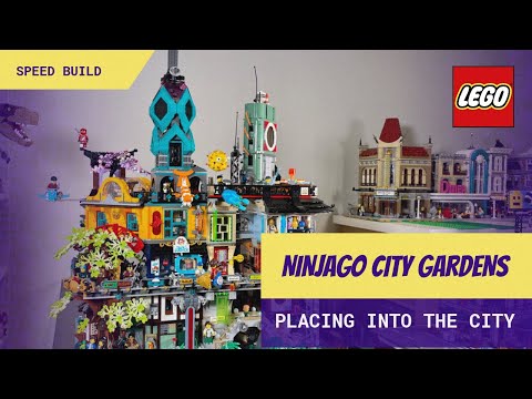 LEGO Ninjago City Gardens | Set 71741 | Speed Build | Placing in the LEGO City | Ninjago City Update