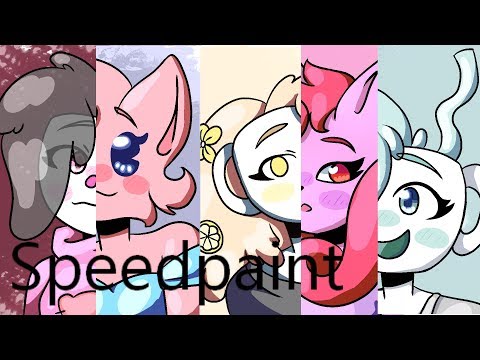 [Speedpaint of fangirls] Cuphead