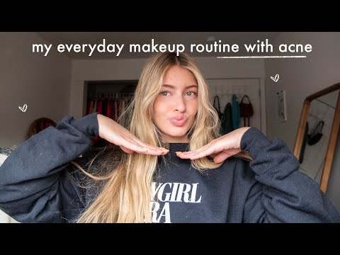 my everyday makeup routine with acne (while on accutane!)