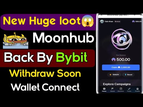 Moonhub Airdrop | Moongate Airdrop | Moonhub (By Moongate) wallet Connect | cara garap Airdrop