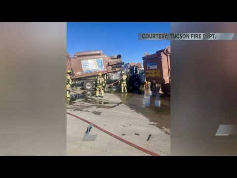 Trash Truck Fire