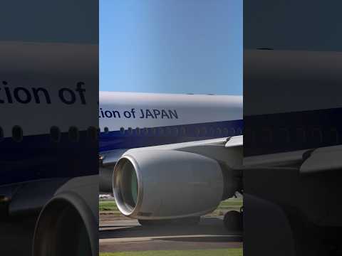 【高音質】近い！ど迫力！B777-200ER JA717Aの全力離陸！PW4000型エンジン音が凄い#エンジン音#福岡空港#shorts