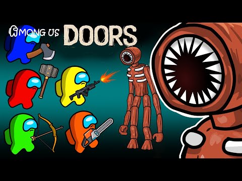 어몽어스 | AMONG US vs. ROBLOX DOORS All Characters | Among Us Animation