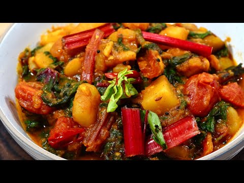 Delicious SIDE DISH With Leafy Greens | Saag Aloo