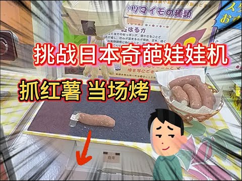 日本超大型抓娃娃机店，竟然还能烤红薯？