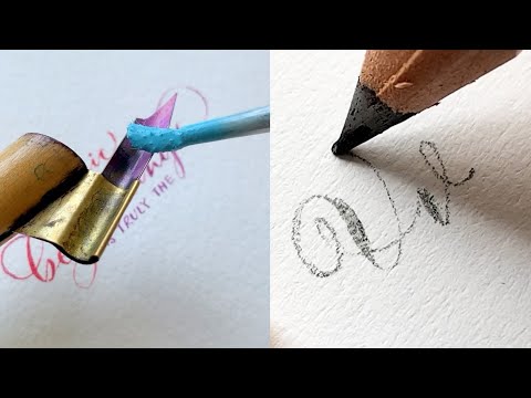 The best calligraphy and lettering With pencil pen and brush