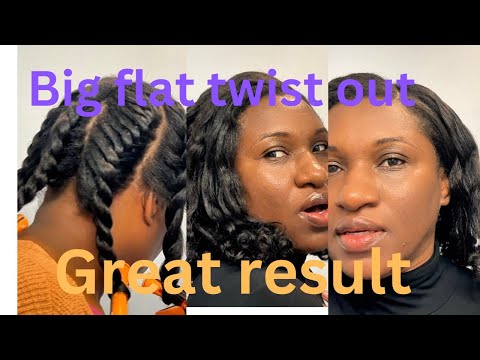 How to Do a Big Flat Twist Out on Silk Pressed Natural Hair | Step-by-Step Guide