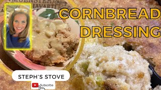 Cornbread Dressing - Moist and Delicious Crockpot Recipe - Steph’s Stove