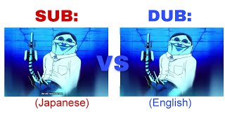 Momo Ayase is abducted by alien | Sub vs Dub | Dan Da Dan