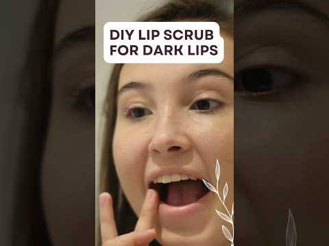 DIY Lip Scrub For Dark Lips #shortsfeed #shorts #lipcare #lipscrub #diylipscrub