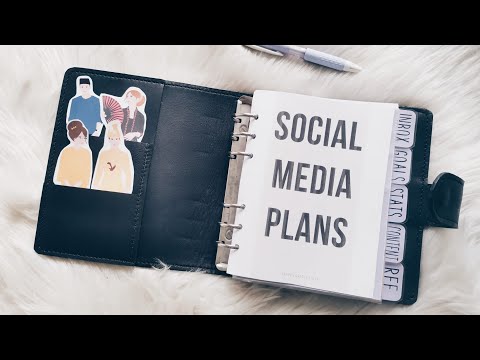 Social Media Planner Content Setup for the Planner Community|B6 Ring Planner Binder | Skippyskittle