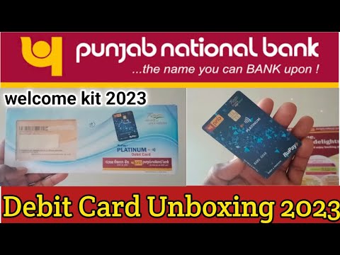 pnb bank welcome kit unboxing 2023 | Punjab National Bank Debit Card Unbox 2023 #pnbbank #pnb