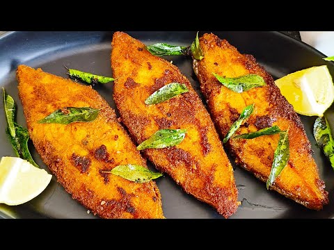 Fish Fry Recipe | Meen varuval | மீன் வறுவல் | Pomfret Fish Fry