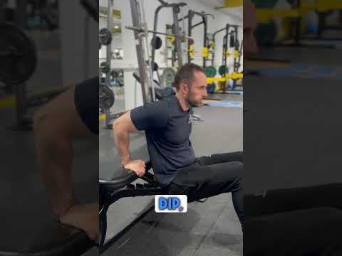 Bench Tricep Dips [Small Progression!] #shorts