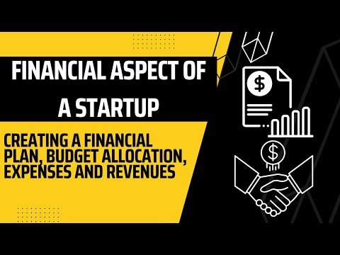 Financial Aspect of a Startup Creating a Financial Plan, Budget Allocation, Expenses and Revenues