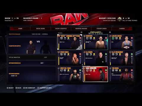 WWE 2k24 MyGM Mode S5 Part 1 Me vs. Harper vs The Chat: The Draft