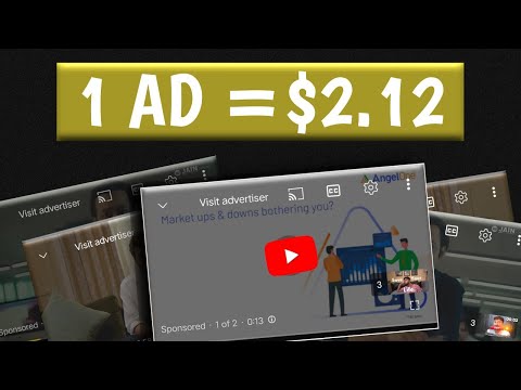 Get Paid: Watch YouTube Ads for $2.12 Each