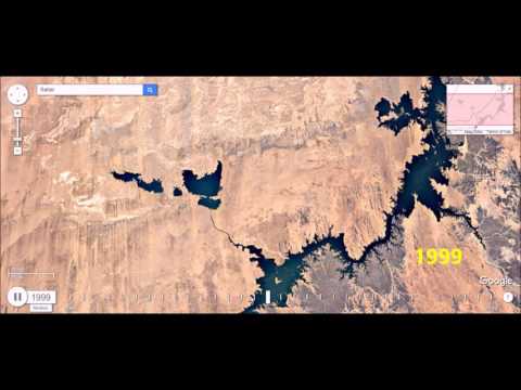 Formation (and Disappearance) of Man-Made Lakes in the Sahara - Time Lapse