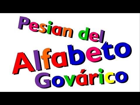 Xara's Animation: Govarican Alphabet Song/Pesian del Alfabeto Govárico