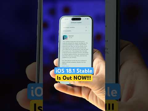 iOS 18.1 Stable - Unleash Apple Intelligence #apple #ios #iphone