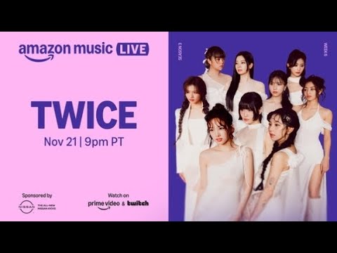 TWICE、K-POPアーティストとして初！「Amazon Music Live」に出演決定