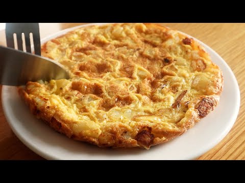 Only Potato & egg! Potato Egg Recipe! Potato Omelette! Quick breakfast in 5 minutes!