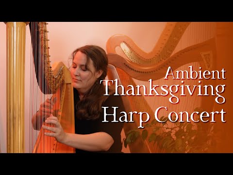 Ambient Harp Instrumental Thanksgiving Holiday Background Music Stream | Folk & Rock Covers