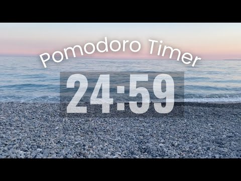 2.5 HOUR POMODORO TIMER - 25/5 - STUDY / WORK - Boost Productivity, Lofi Music, Calming Waves