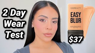 Huda Beauty Easy Blur Foundation: 2 Day Wear Test