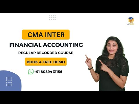 CMA Inter | Financial Accounting Regular Recorded Course | Malayalam | CMA Anjaly Peter