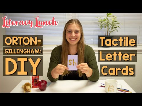 Orton-Gillingham Activity: DIY Tactile Letter Cards