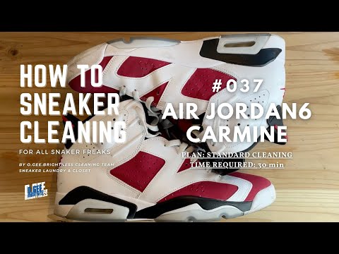 【スニーカークリーニング】AIR JORDAN 6 Carmine【How To Cleaning】