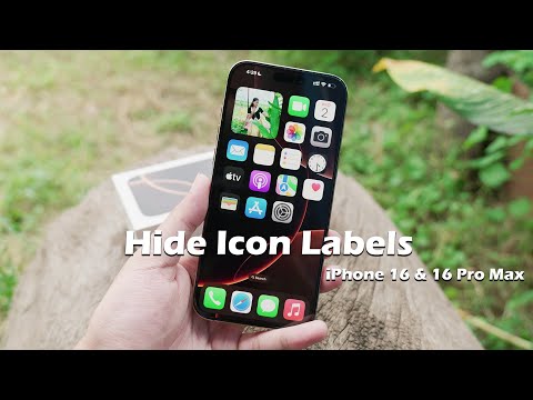 How to Hide icon label on iPhone 16 & 16 Pro Max