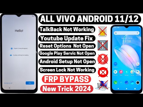 All Vivo Android 11/12 FRP Bypass TalkBackReset Option Youtube Not Working New Trick 2024 Without PC