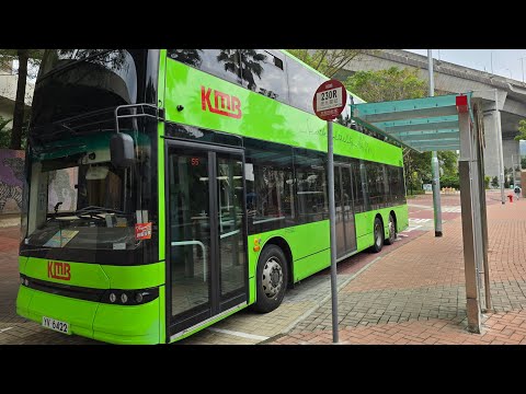 [Hong Kong Bus]KMB比亞迪B12D YV6422@230R 馬灣→九龍站