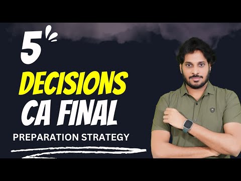 4 MONTHS | CA FINAL PREPARATION STRATEGY | MAY 2025 EXAMS