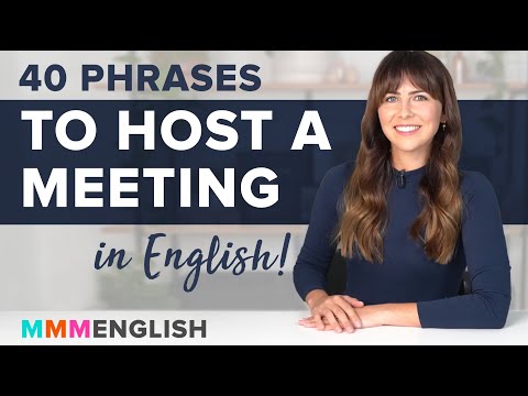 40 Essential Phrases To Host A Meeting in English