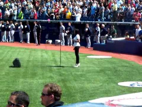 HunnyB Sings Anthems at Jays vs Rays Game