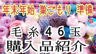 46玉毛糸購入品紹介/編みたい物や毛糸についての説明/巣ごもり準備/最後に年末のご挨拶❤️/