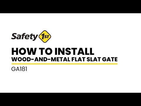 How to Install the Wood-and-Metal Flat Slat Gate | Safety 1st