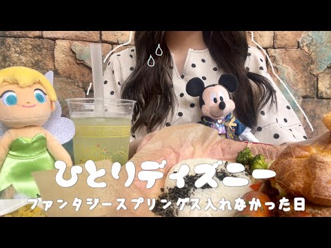 ˗ˏˋ 遠方組 ˎˊ˗┊ファンタジースプリングスに入れなかった日のvlog🫧🪷┊ひとりディズニー🧚‍♀️