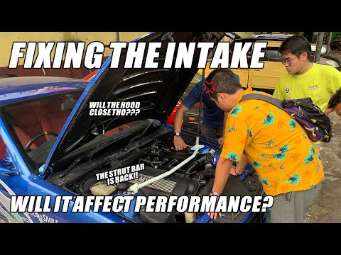 MAKING THE INTAKE FIT (PROPERLY) INSIDE THE E36 ENGINE BAY! E36 SHORTER INTAKE MOD | BMW E36 Ep. 11