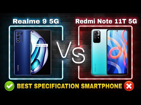 Realme 9 5G Vs Redmi note 11T 5G @compare #versus