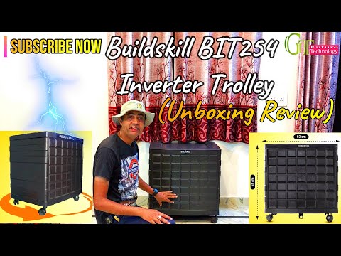 Buildskill BIT254 Inverter Trolley Unboxing Review | Buildskill inverter trolley Installation guide