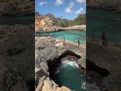 🏝️Lagoon🏝️Cala S’alumnia , Mallorca #lagoon #mallorca #beach #calasalmunia #palmademallorca