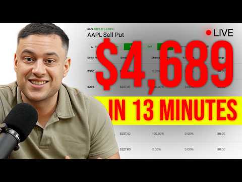 Watch a Pro Options Trader Sell Puts Live! (Options for Beginners)