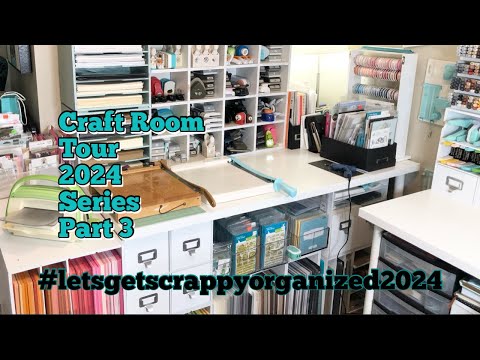 PART 3 of my Craft Room Tour 2024 Series #letsgetscrappyorganized2024